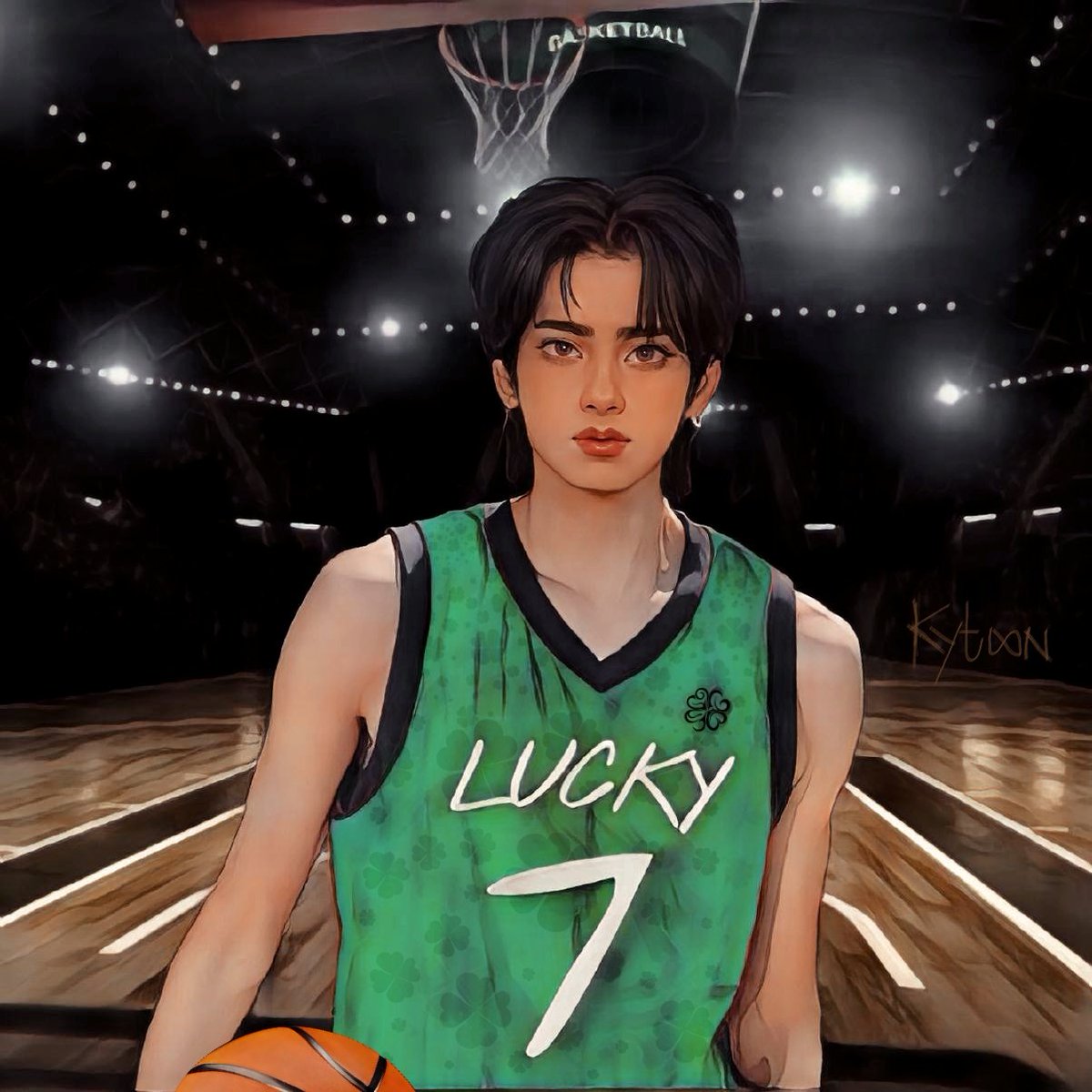 코트에서 카일러..🏀

#HORI7ON #호라이즌 #KYLER #카일러