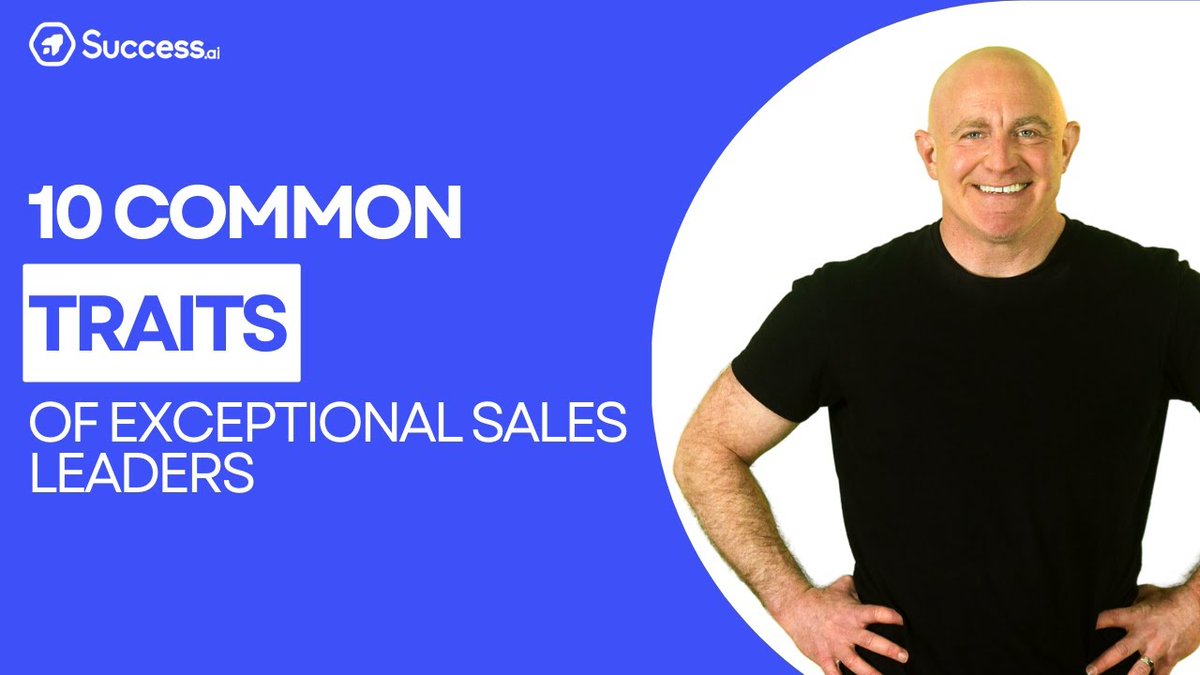 10 common traits of exceptional sales leaders | Success.ai youtu.be/yzt5lK7pnJ8?si… via @YouTube