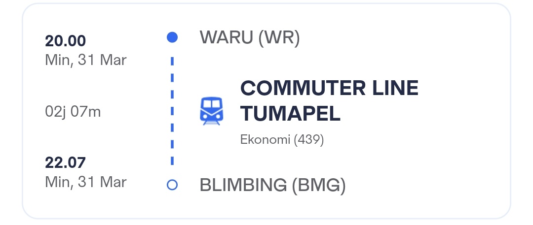 WTS tiket kereta Malang-Surabaya, Surabaya-Malang

dapet kursi