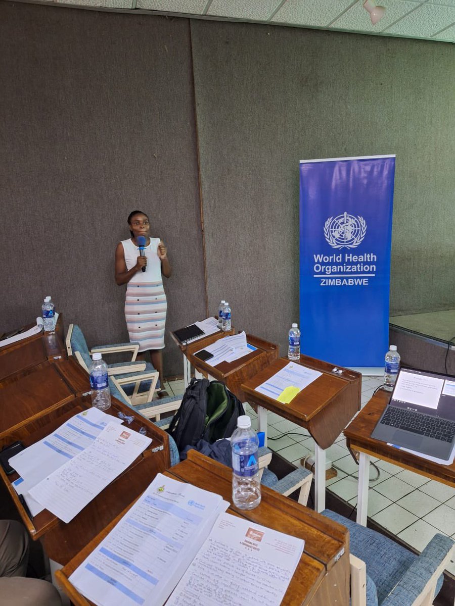 Thanks to the Health Resilience Fund, @MoHCCZim w/support from @WHO_Zimbabwe is conducting a 3 day intergrated training on case management, infection prevention & control as well as documentation of clinical data for Midlands Province as part of ongoing cholera response efforts.