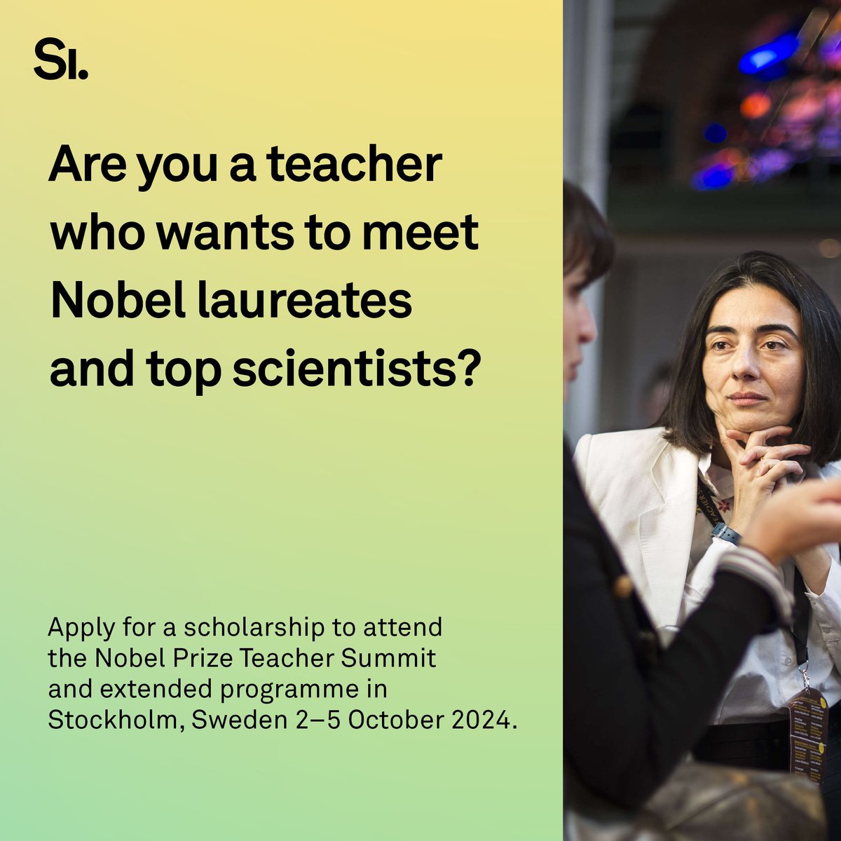 Calling teachers in 🇳🇦 &🇿🇦! Apply to spend a week in Stockholm meeting Nobel Laureates & top scientists. The Swedish Institute is offering a scholarship for teachers to attend the Nobel Prize Teacher Summit in Stockholm. For more info ➡ shorturl.at/elPW5.