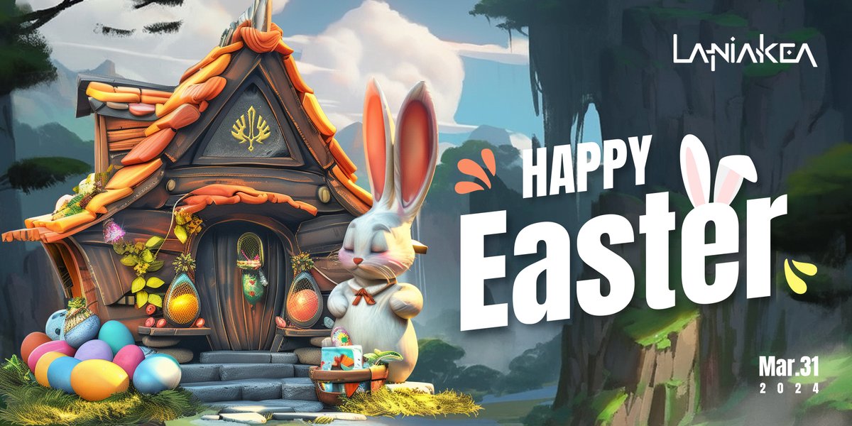 LaniakeaGame's tweet photo. Happy Sunday! Cheers to our fist #Easter. 

#mmorpg #easter2024 https://t.co/Mk7WwQAfAJ
