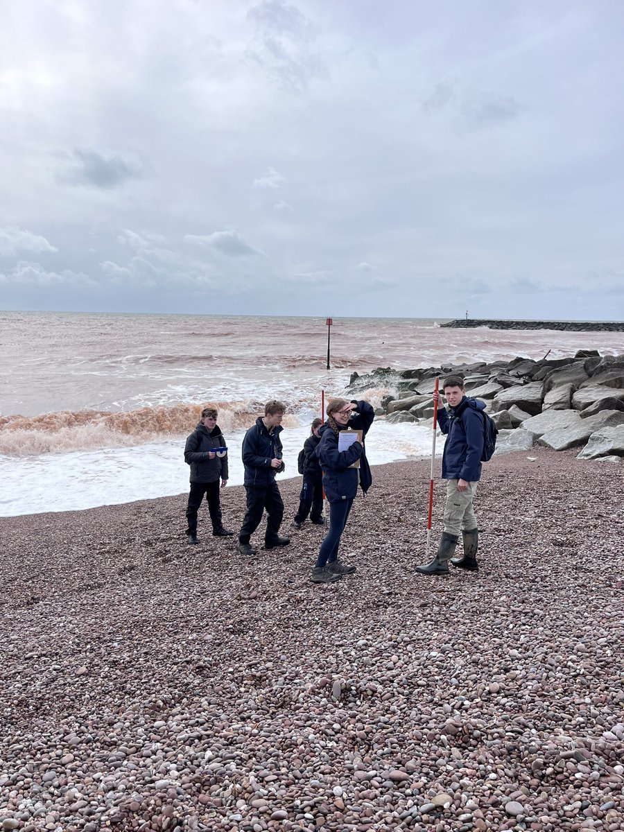 BWS A level Geographers in Devon this week. Lots of ideas for NEAs 👍🏼 #geography #geographyteacher #outdooreducation #fieldwork