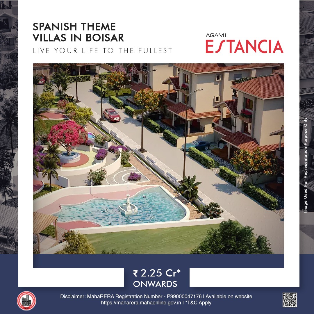 Agami Estancia offers an opportunity to embrace the Spanish lifestyle in Boisar. The villas are defined by their luxury, comfort, and convenience, epitomizing the essence of Spanish elegance and extravagance. #AgamiEstancia #AgamiRealty #Agami #Boisar #Villa #PremiumLiving
