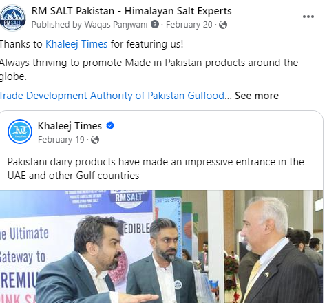 Thanks to @khaleejtimes Times for featuring us! Always thriving to promote Made in Pakistan products around the globe.