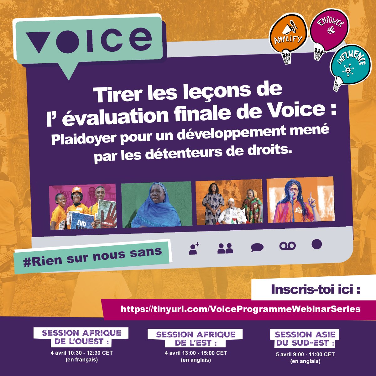 Join our upcoming webinar! Whether you're a friend of Voice, rightsholder, or development partner, this webinar is for you! Register here: [docs.google.com/forms/d/e/1FAI…] Share this post with your networks and let's build a movement for rightsholder-led development together.