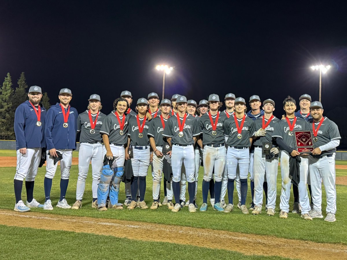 CVC Cavalier Baseball (@cvc_baseball) on Twitter photo FINAL (9)
Sanger 3
CVC 4
Dominic Alvarado delivers a walk off single to claim the Cavs first Fowler Easter Classic Championship!!!
<a href="/cvcathletics/">CVC Athletics</a> <a href="/VTD_Sports/">VTD Sports</a> <a href="/PAGMETER/">PAGMETER</a> <a href="/1430ESPN/">ESPN Fresno</a> FINAL (9)
Sanger 3
CVC 4
Dominic Alvarado delivers a walk off single to claim the Cavs first Fowler Easter Classic Championship!!!
<a href="/cvcathletics/">CVC Athletics</a> <a href="/VTD_Sports/">VTD Sports</a> <a href="/PAGMETER/">PAGMETER</a> <a href="/1430ESPN/">ESPN Fresno</a>