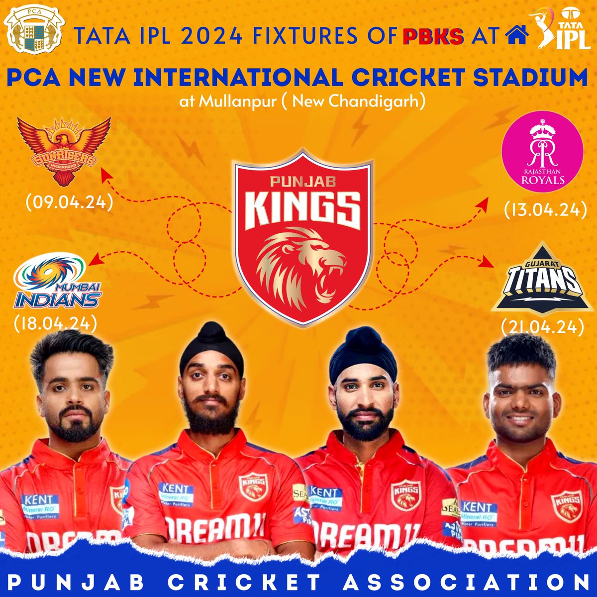 Cricket Counts: Excitement comes closer home, with four matches of the Tata IPL 2024 scheduled from April 9 to 21 at the world-class PCA New International Cricket Stadium. Gear up for the live action and thrilling contests.