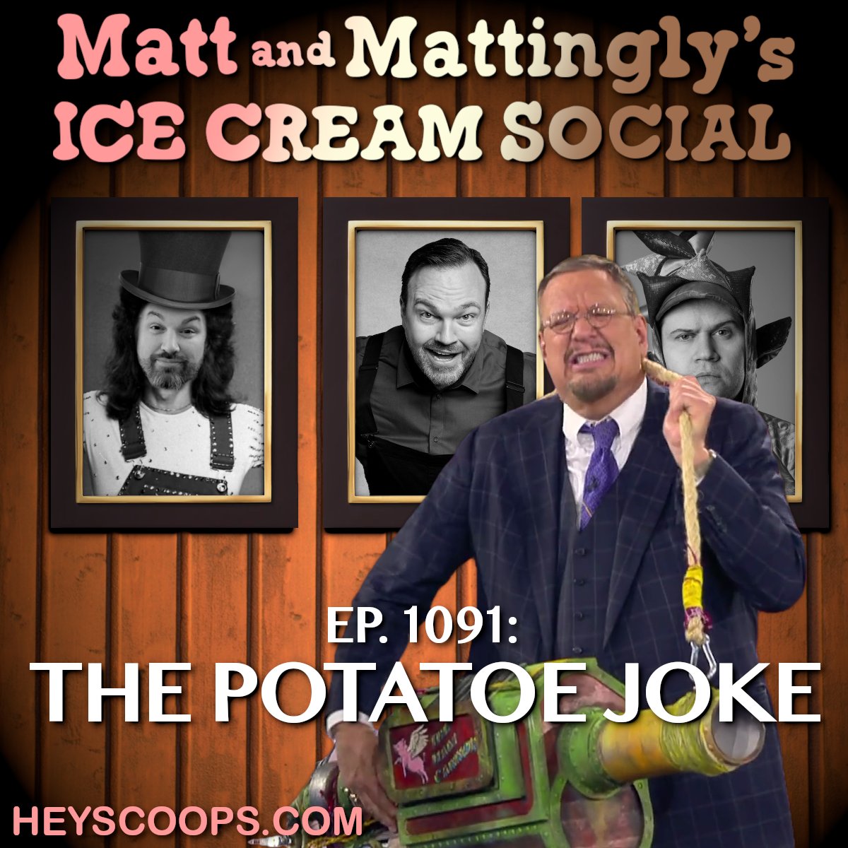 We check in on what fruit Paul's leg looks like. The boys discuss Matt's latest Fool Us appearance and why he chose Dan Quayle. Then Matt reveals a strange result from his Fool Us clip. Find Ep. 1091: The Potatoe Joke at heyscoops.com and on various podcast apps. #FYITF