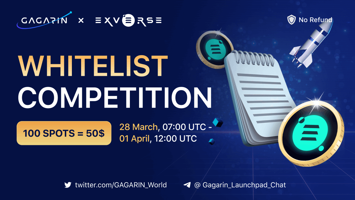 GAGARIN_World's tweet photo. WL Contest Time ⏰

Win FREE participation in Round 1 at private round @exverse_io  𝕏 @Gagarin_world

🎮 Exverse is a new AI-powered free-to-play shooter that provides players with an unmatched and immersive gaming experience. With its intricate world customization, lore, and novel gameplay systems, all built on Unreal Engine 5.

100 winners = 💲50 free spot  

✅Like | RT | Tag 3 Friends 

✅ Complete #TaskOn 
https://t.co/ZAirOnzeAu

✅ Submit your application on the website
https://t.co/j7TF6ofXOe

#Gagarin #IDO #whitelist #airdrop #giveaway #Exverse