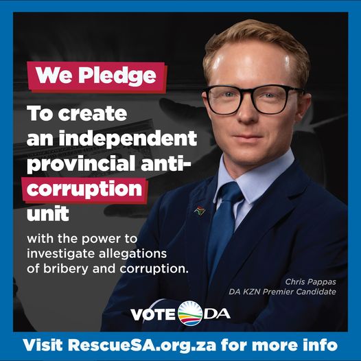 MayorPappas's tweet photo. Election Pledge: Upon election, we're setting up an independent Provincial Anti-Corruption Unit, led by prosecutors, to fight bribery and corruption. Our aim? Quick, decisive justice for a cleaner, transparent future. #ElectionPledge #Integrity #Accountability https://t.co/bStAznCzOs