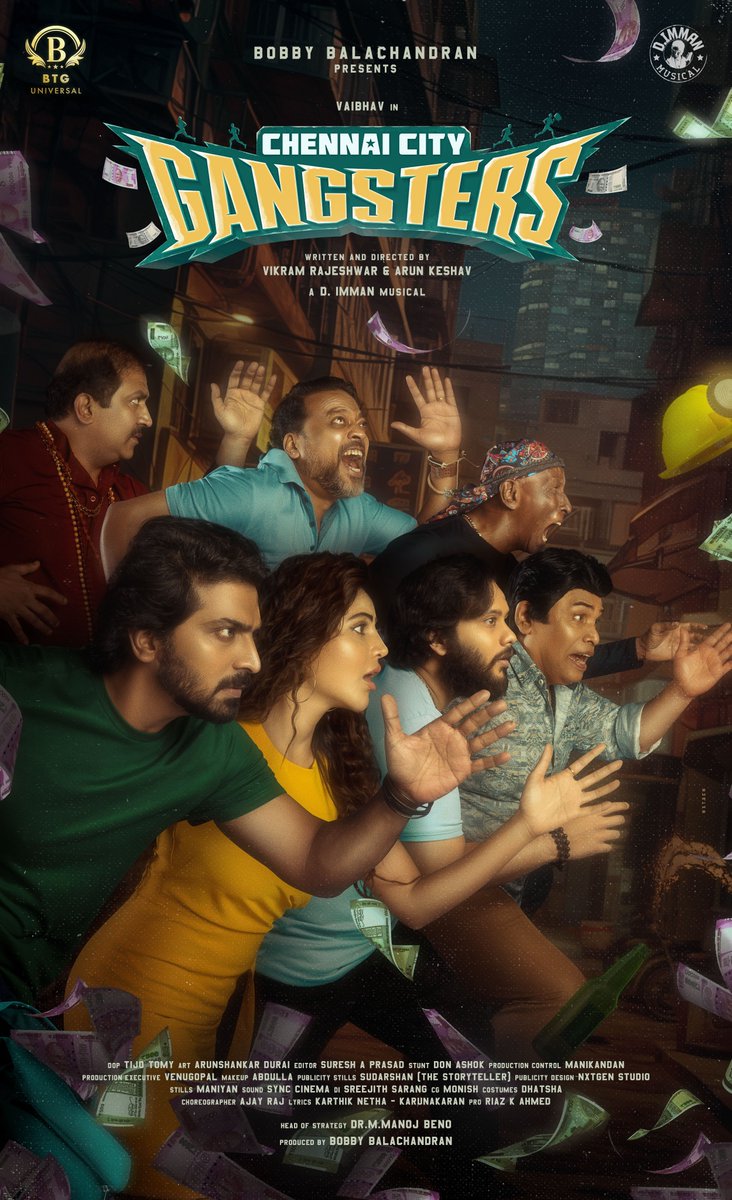 #ChennaiCityGangsters Motion Poster 🎞️youtu.be/vtUaxl7n4bc?si…

A @immancomposer Musical🎶

⭐@actor_vaibhav @AthulyaOfficial

🎥@BTGUniversal

So happy for you @Mani_Rajeshh Brother!🫂