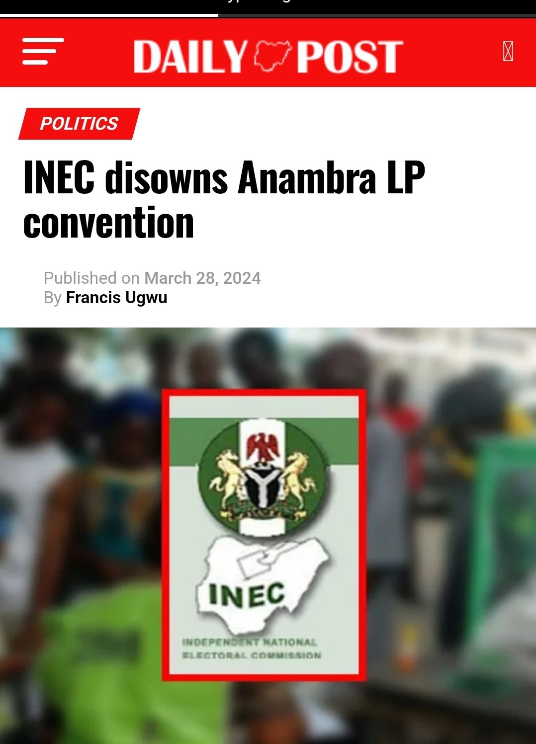 Ayekooto on X: &ldquo;The Independent National Electoral Commission 