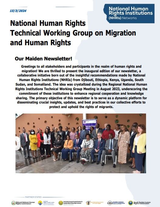 Great news! Dive into the 1st #newsletter of the National Human Rights Institutions Network in the Horn of Africa! Kenya shares achievements in monitoring #migrants’ rights in detention centres: uhrc.ug/download/nhri-…] BMM Programme funded by @EU_Partnerships & @BMZ_Bund