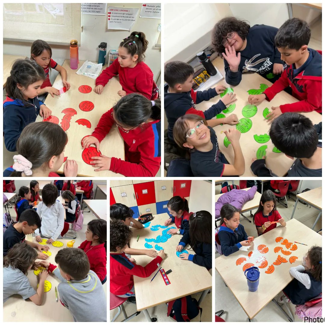 bk_cayyolu's tweet photo. 3.sınıflarımız Türkçe dersinde “Deyimler” konusunu öğrendiler. Deyimler etkinliği ile eğlenerek öğrendiklerini pekiştirdiler👩‍🏫📖📚

#bahcesehircayyolu 💙❤️ https://t.co/hTU6PQEqs4