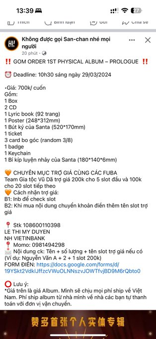 UnoSantaZando's tweet photo. Team Gia tộc Vũ Dã tụi mình có trợ giá mua album đầu tiên cho Tán tổng. Chị em ghé blog https://t.co/GKhpnJz9RG giật slot nhé. 
Uno Santa World Champion  
#SANTAxTASAKI #SANTA_DanceKing #UnoSanta #Santa_1stAlbum #SANTA #サンタ #ซานตะ #赞多

Cre hình: Chị Lượm xinh gái https://t.co/fUdrFAjGS9