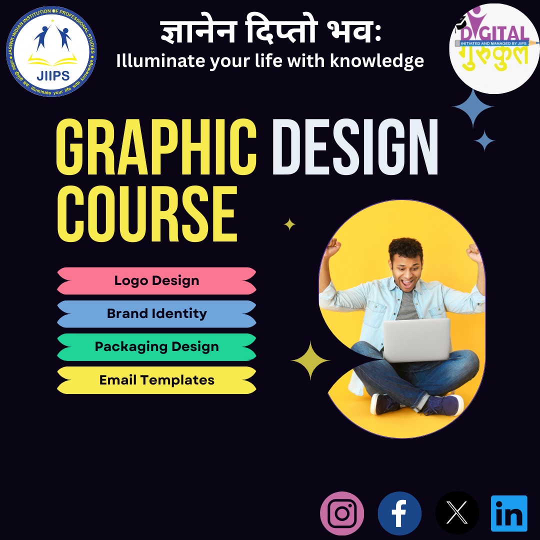 Elevate Your Creativity: Enroll in Our Graphic Design Course Today! #jaswikindianinstitutionofprofessionalstudies #DigitalGurukul
#GraphicDesignCourse #CreativeSkills #DesignEducation #DigitalArt #VisualCommunication #LearnDesign #DesignTraining #ArtisticDevelopment