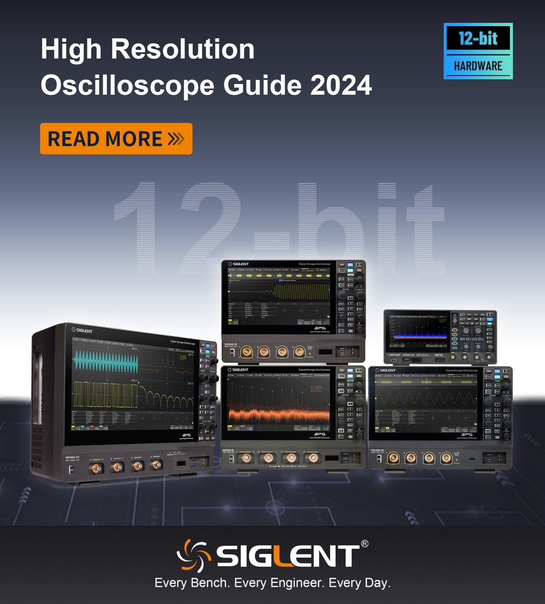 From 70 MHz to 4 GHz, Siglent’s high-resolution oscilloscopes now offer superior signal fidelity for a wide range of applications such as power, EMI, frequency analysis, embedded design, and failure analysis. Explore our scopes for every bench: bit.ly/4azO0gv