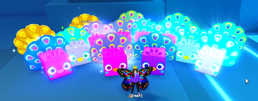 JnR_mom's tweet image. Peacocks are still my favorite!! What’s your favorite from #PetSimulator99 or #PetSimulatorX ????