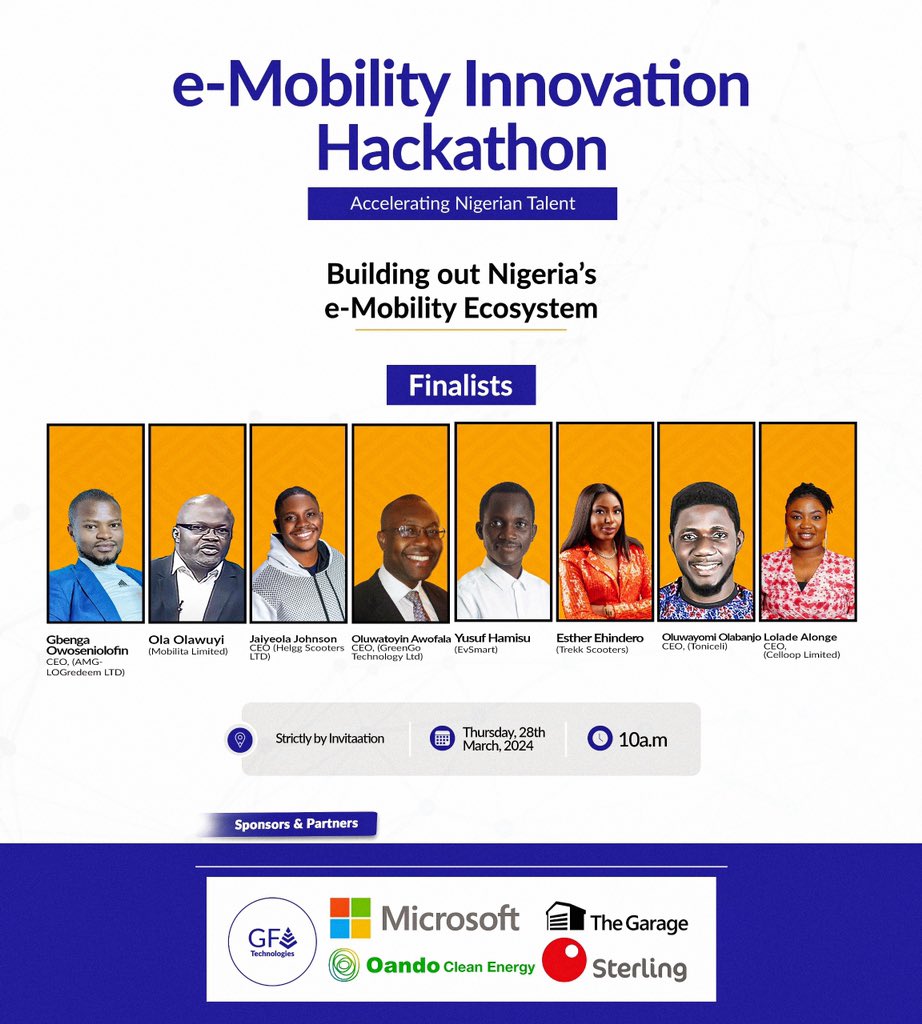 Meet the innovative minds shaping the future of e-mobility in Nigeria. These talented individuals emerged as finalists of the e-Mobility Innovation Hackathon by @GFunded_Africa and Microsoft Nigeria.  As sponsors of the Hackathon, Oando Clean Energy (OCEL) is proud to accelerate…