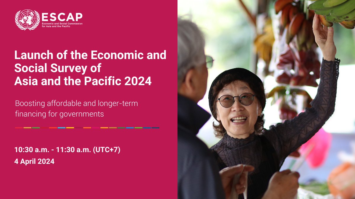 Discover how to boost affordable and long-term #financing for governments in #AsiaPacific! 💸

Join the #APSurvey 2024 launch 🚀

📅4 April at 10:30 AM Bangkok time.

Register now ➡️ bit.ly/APsurvey2024-l…

#Finance4Dev