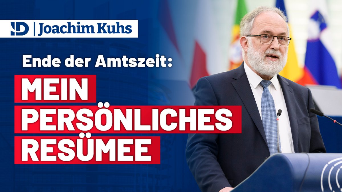 Zum Ende meiner Amtszeit im EU-Parlament: Mein persönliches Resümee #IDGroup Liebe Mitbürger, das Ende meiner Amtszeit als Abgeordneter im EU-Parlament naht. Am 30. Juni endet das Mandat. In diesem Video möchte ich ein Resümee ziehen und die wichtigsten Punkte meiner Arbeit