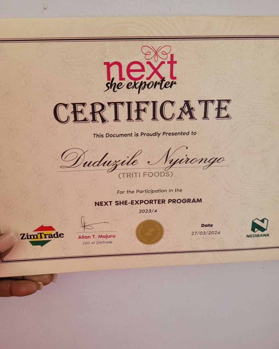 This program provided invaluable mentorship, workshops, and networking opportunities that helped me develop the skills and knowledge to take Triti Foods to the export market. It's been a year of a lot of learning, empowerment, and self-reflection, 

#NextSheExporter #SheExports