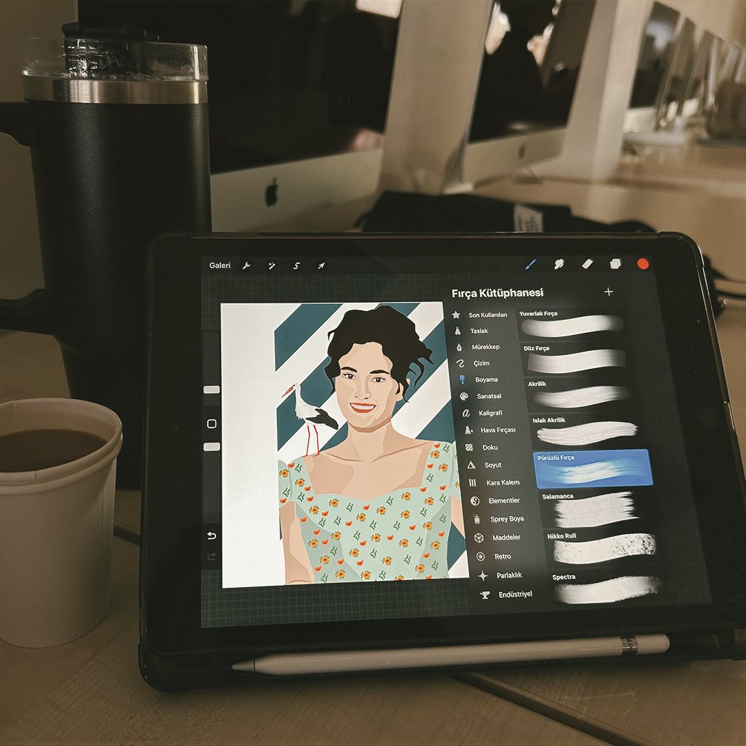 character illustration art of hande doğandemir 🎨

#yarenleylek: arzu