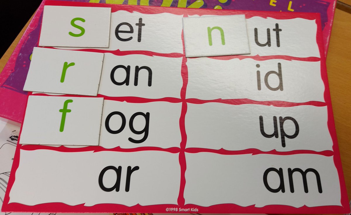 It can be hard to separate the start of a word (onset) and the rest of the word (rime). Some P2s were playing onset and rime games to help practise hearing and separating the sounds.@P2MCPS1 @MissRamsay_CPS