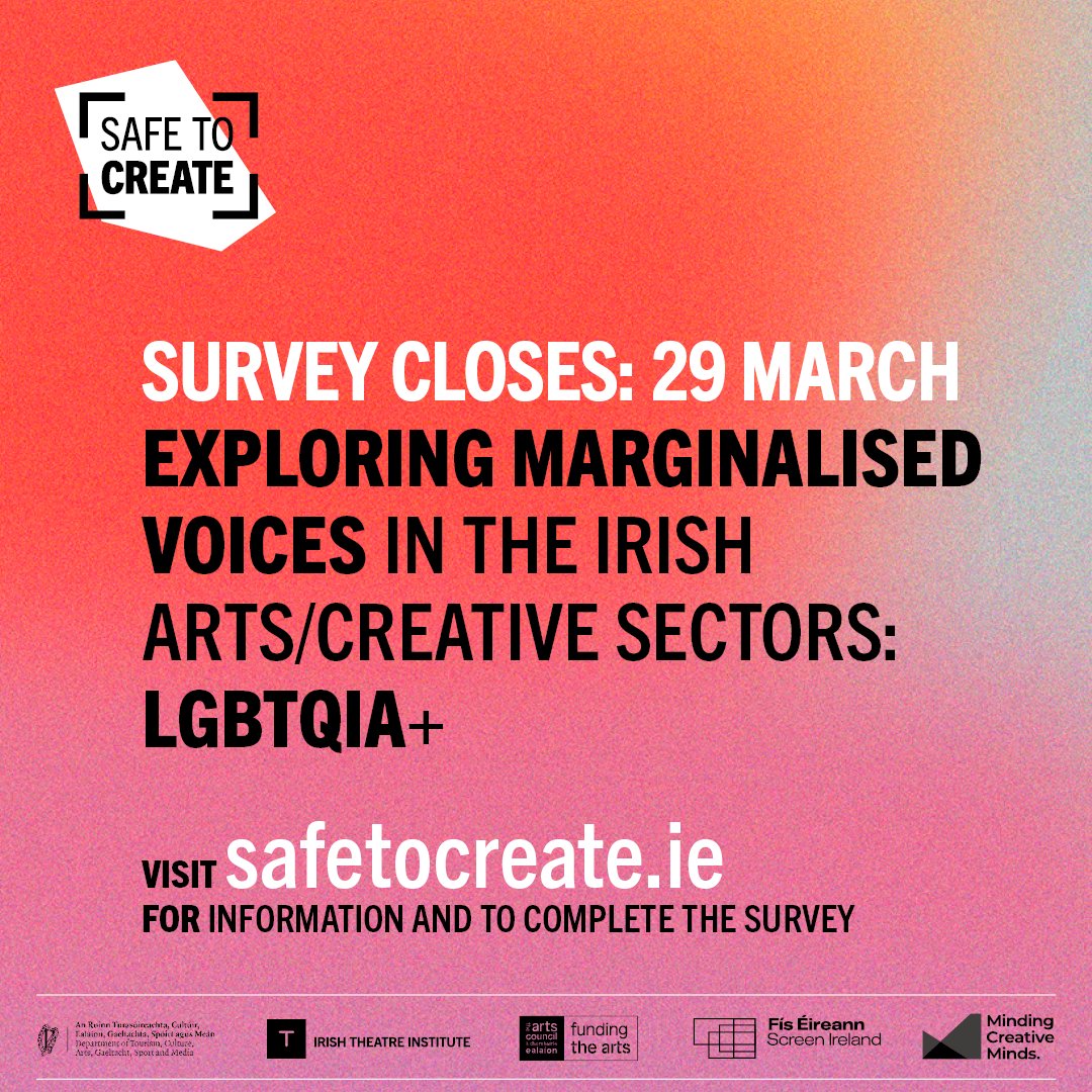 📌Are you an artist or arts worker and a member of the #LGBTQIA+ community? Please participate in this important research by completing our online survey. ⏰Survey closes: Fri 29 Mar Survey link: loom.ly/U7vJNeU