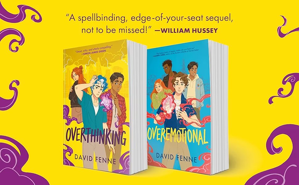 A very happy publication day to @David_Fenne and OVERTHINKING! This is the phenomenal sequel to OVERTHINKING where the gang goes to Uni! It has everything you might want from Freshers Week, plus super powers, secret missions and awful exes. And a whole lot of Overthinking...