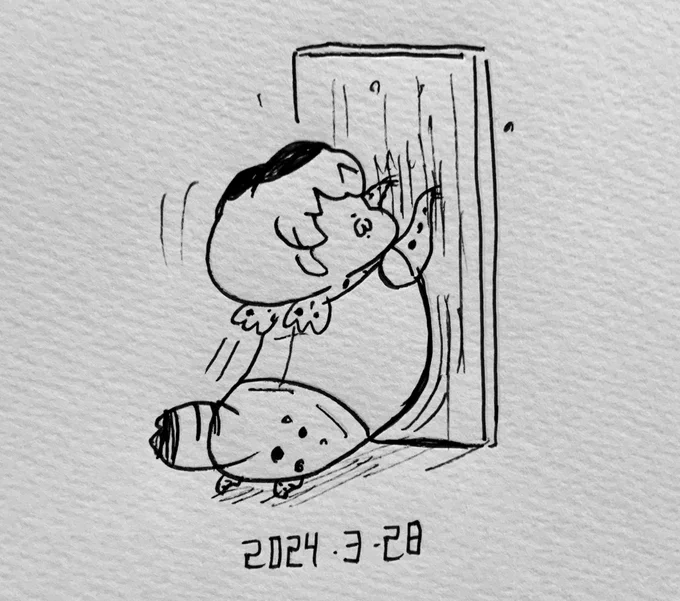 爪をとぐねこ 