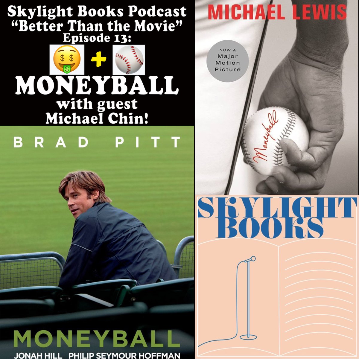 Happy Opening Day, baseball fans! The podcast is back with another Better Than the Movie episode. @TyLAustin picked MONEYBALL, and guest Michael Chin is ready to check box scores! Apple - apple.co/3PFJ5T5 Spotify - spoti.fi/3RZUBdV ...or via your fave podcast app!