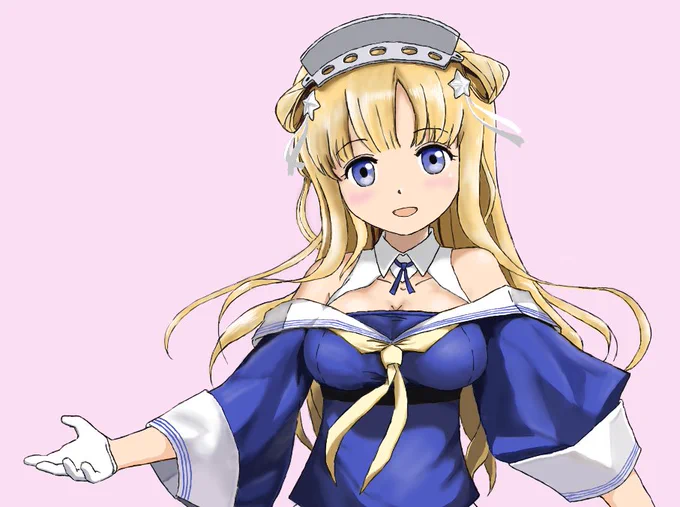 #見た人は無言で金髪を載せる 