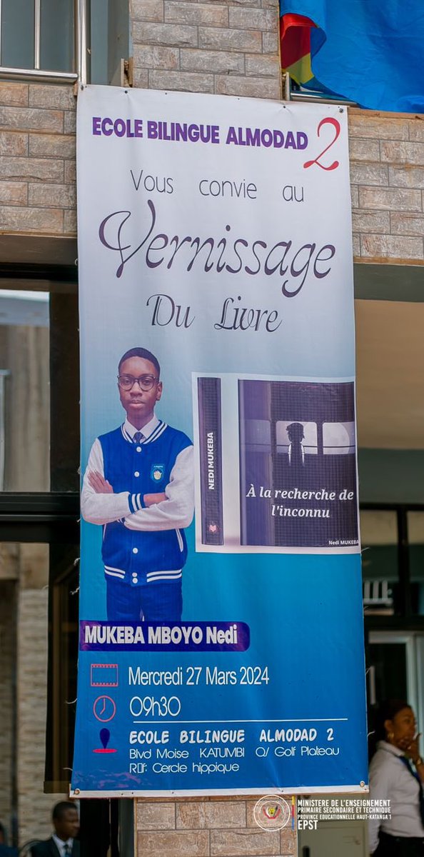 eunice_loba's tweet photo. #RDC Du CS Almodad, où nous avons été assister au vernissage du livre " à la recherche de l'inconnu", dont l'auteur est un élève de la 4e des Humanités ; en passant par le CS Belle-Vue, où nous avons assisté au testing sur l'usage du logiciel banana; et terminant par la visite du centre des macarons des finalistes de l'édition 2024; tel a été notre parcours à la fois surchargé et enchantant, de l'itinerance de ce mercredi 27 mars 2024.

Nous félicitons l'élève Nedi MUKEBA pour ce merveilleux livre, et encourageons tous les élèves chacun selon sa filière d'études, de sortir du lot, en se faisant remarquer par son apport exceptionnel au bénéfice du développement de notre pays.

@JTshiend @ProfesseurTony @MinisterEPST @Presidence_RDC