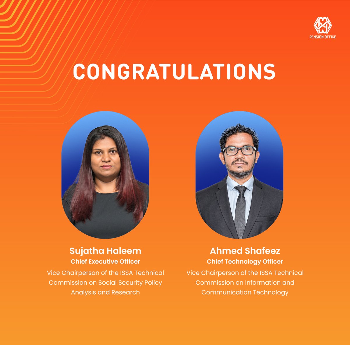We are delighted to share that our CEO, Sujatha Haleem, and CTO, Ahmed Shafeez, have been appointed as Vice Chairpersons of the Technical Commissions at the International Social Security Association (ISSA).