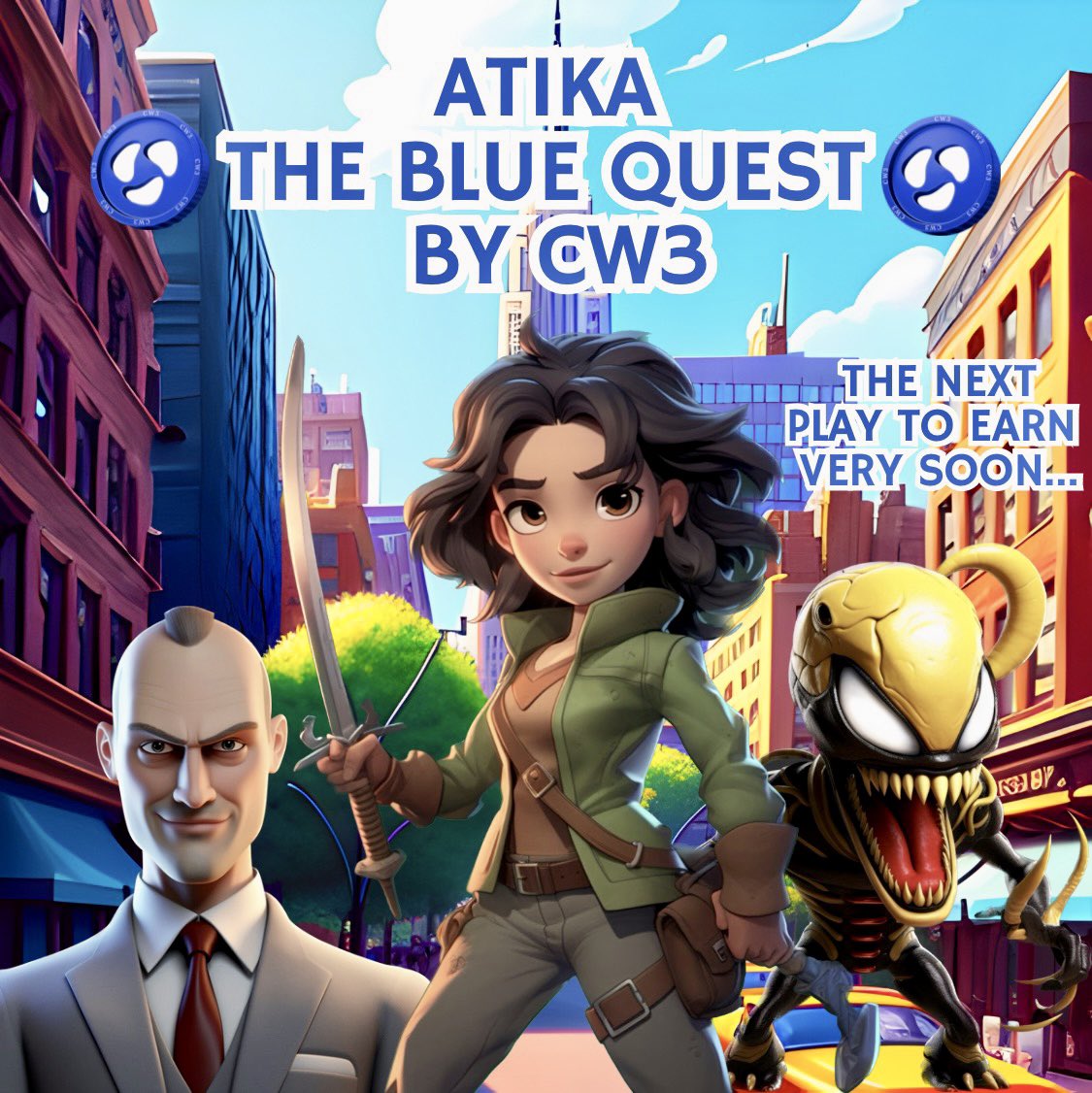 PereDiscipline's tweet photo. La beta test du play to earn :
Atika the blue quest 
débutera ce mardi 2 avril 

Des volontaires ? https://t.co/S2Wqc4oj7y