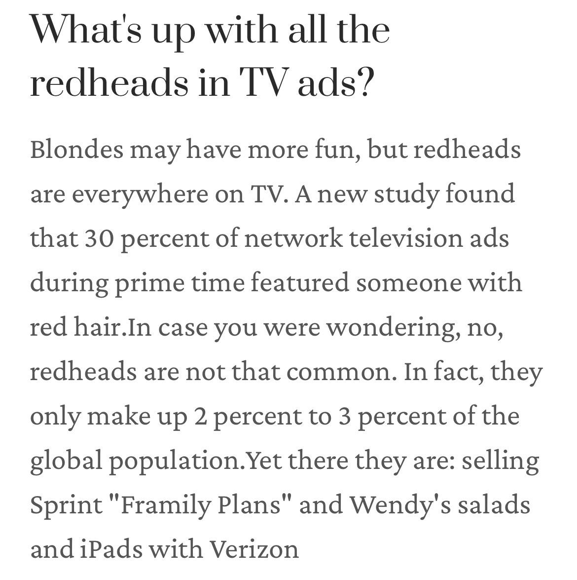 EleeMoonTV's tweet photo. @esjesjesj Like where’s all this energy about various other shit?!! You won’t ever see people acting like it’s “matrix” and “spooky brainwashing” when, for example, we also see “over-representation” of redheads in advertisements? Because they just hate POC and they focus on THAT lmao https://t.co/WI74aFnMFS