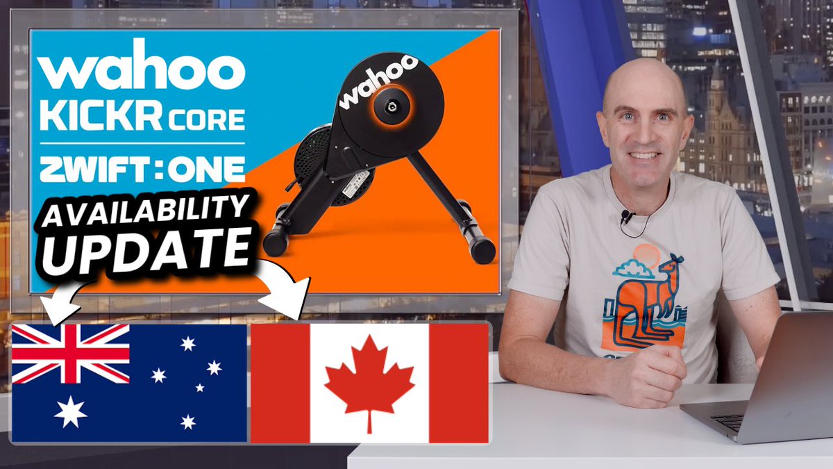 Good news for Aussie and Canadian Zwifters! The Wahoo KICKR CORE Zwift ONE Bundle landed for both markets this week! 🇦🇺🇨🇦🚲⚙️👌🏼 Details over on YouTube: youtube.com/watch?v=TOPYgm…