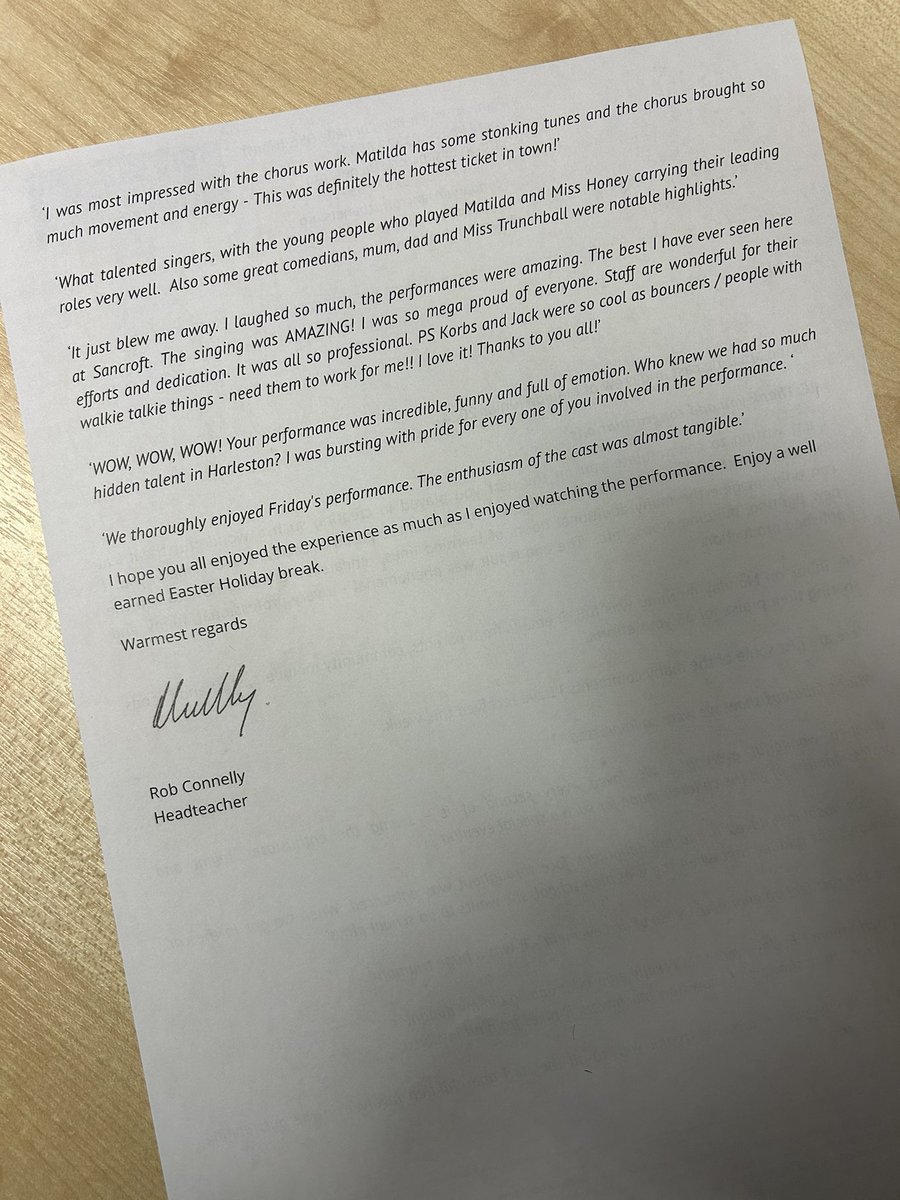 Such a joy…

A wonderful celebration of the Arts last week <a href="/SancroftAcademy/">The Harleston Sancroft Academy (3-16 CofE School)</a> 

#ProudHeadteacher💜