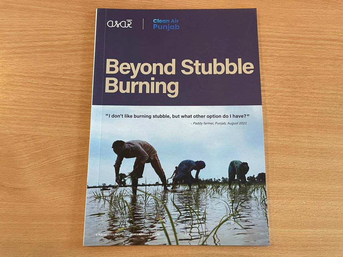 Lovely to meet Sanam of ‘Clean Air Punjab’ to hear about the work his organisation is doing. Looking forward to reading his report on stubble burning.