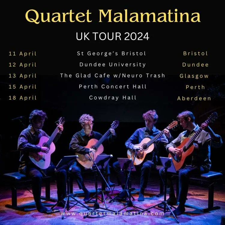 My new guitar quartet 'Infinite Wave' is being performed by the wonderful Quartet Malamatina in their upcoming UK tour- very exciting! I based the piece on the hypnotic work of Takayuki Yoshida, whose paintings are like tiny windows into a particular tone and colour @birdsonghp