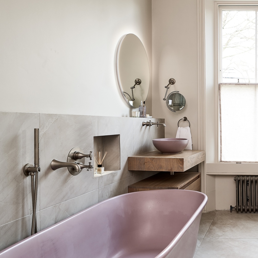 Another angle of this beautifully zen bathroom designed by our team at Ripples London