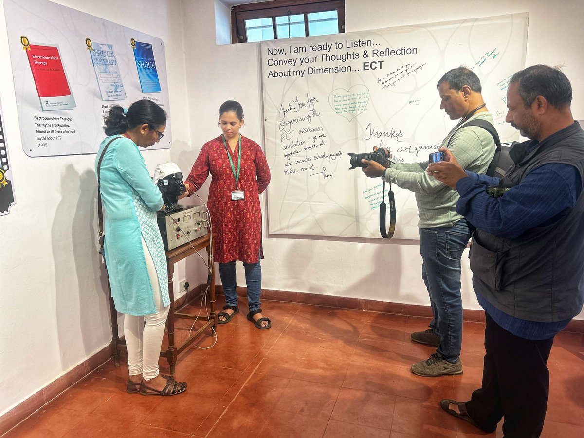 Dept. of Mental Health Education & Dept. of Psychiatry, NIMHANS hosted an exclusive media tour at NIMHANS Heritage Museum to shed light on effective ECT treatment for severe psychiatric illnesses. With over 7000 patients on the road to recovery in 2023, ECT proves its efficacy.