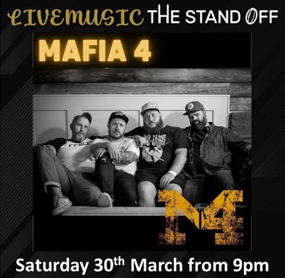 Now this is how you celebrate an Easter long weekend! The amazing Mafia 4 will be performing at The Stand Off on Saturday night. Don’t miss them! #welovelivemusic