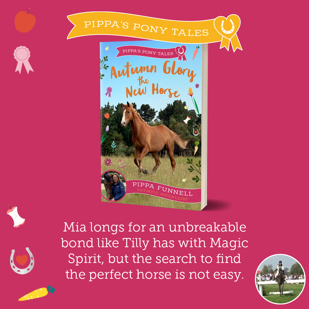 Mia longs for an unbreakable bond like Tilly has with Magic Spirit, but the search to find the perfect horse is not easy… #AutumnGloryTheNewHorse is the newest adventure in the #PippasPonyTales series by @pippafunnellPPT 🐴 Coming April amzn.to/3wUeYAV