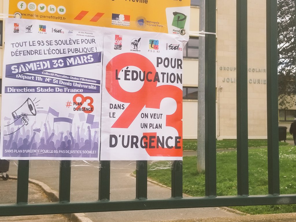 Collage à Pierrefitte pour préparer la manif locale de samedi : RDV 11h devant Paris 8 pour toute la zone Pierrefitte-Stains-Villetaneuse !
#planDurgence93