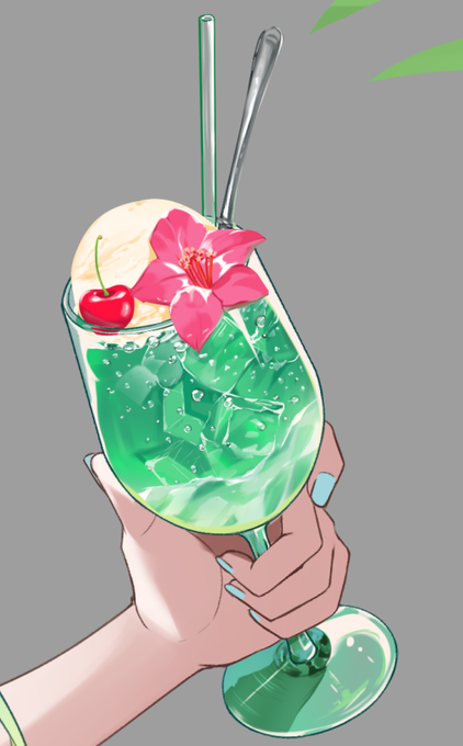 「さくらんぼ 飲み物」のTwitter画像/イラスト(新着)