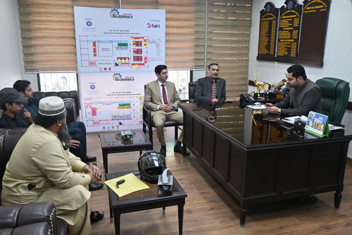 Delegation of Defence Export Promotion Organization (DEPO) visited GCCI.

SVP GCCI Mr. Humais Gulzar Mughal and VP GCCI Mr. Adil Nadeem co-chaired the meeting with Director DEPO Commodore Aitazaz and Deputy Director IDEAS Major Hassan Khurshid.
Dated: (20-03-2024)