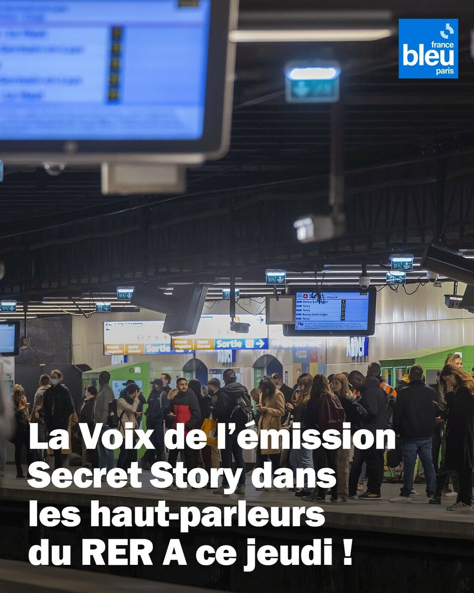 😮 'Ici la Voix ...' : la voix de l'émission #SecretStory s'invite dans les annonces du #RERA ce jeudi pour annoncer le retour de l'émission ➡️ l.francebleu.fr/YEGD